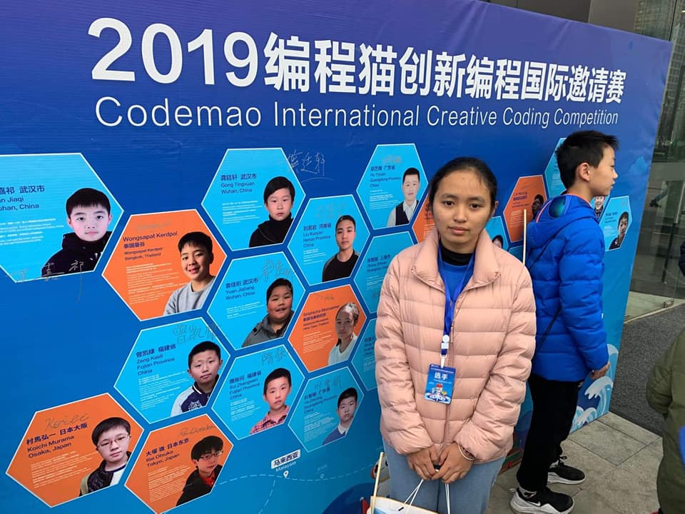 ขอแสดงความยินดีกับนางสาวศิริพิชา​ หมั่นเสมอ​ ตัวแทนประเทศไทย​ ที่ได้รับรางวัล​ popularity Award​​ จากการแข่งขันรายการ​นานาชาติ​ Codemao​ International​ creative​ coding​ Competition​.​ ณ​ ประเทศจีน
